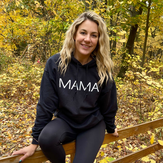 HOLD TIGHT MAMA Block Hoodie (HOLD TIGHT on back)