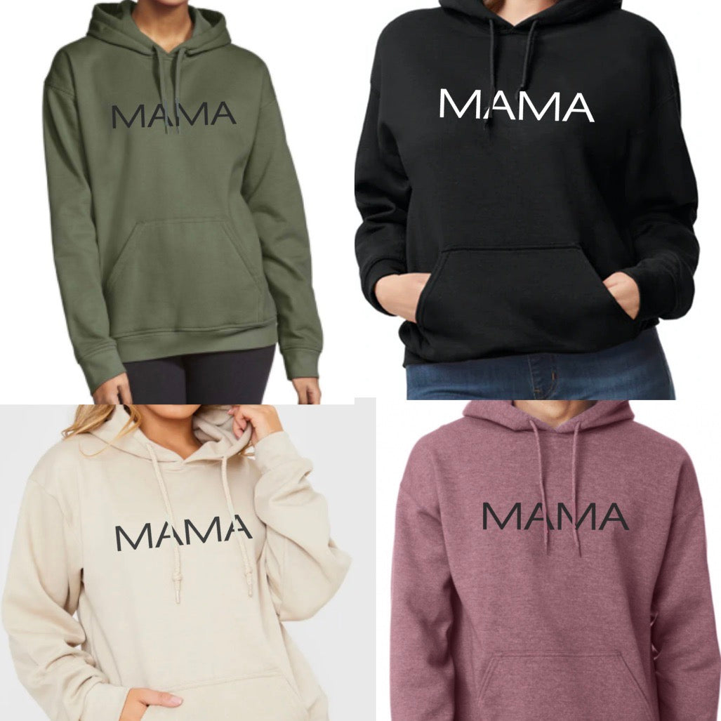 HOLD TIGHT MAMA Block Hoodie (HOLD TIGHT on back)