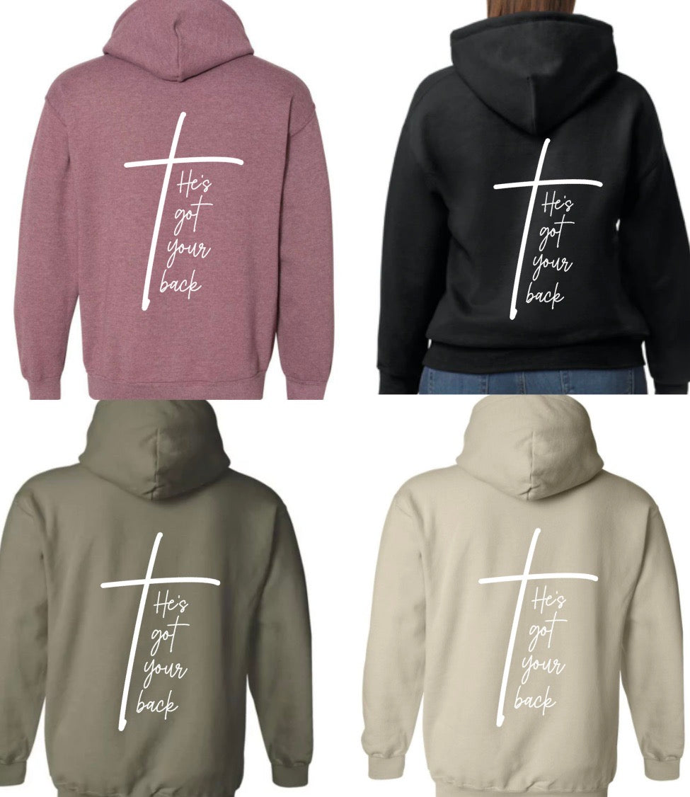 hold tight MAMA hoodie (optional cross designs on back)