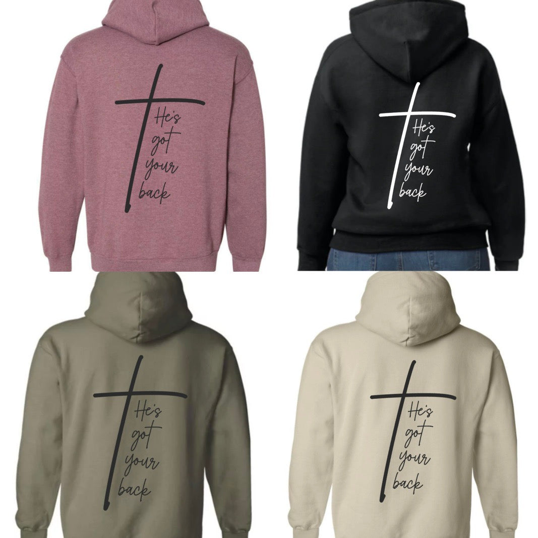 hold tight MAMA hoodie (optional cross designs on back)