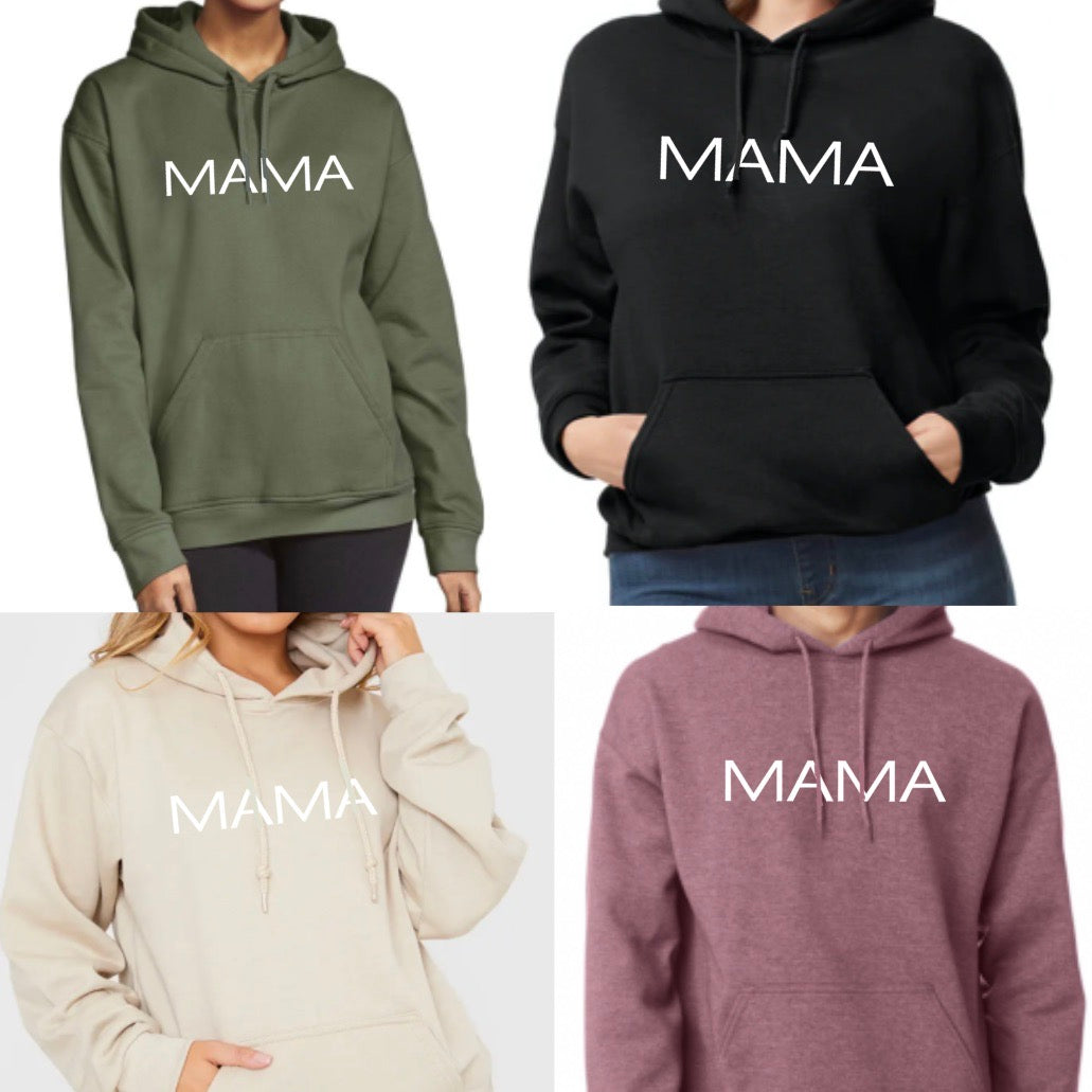 HOLD TIGHT MAMA Block Hoodie (HOLD TIGHT on back)