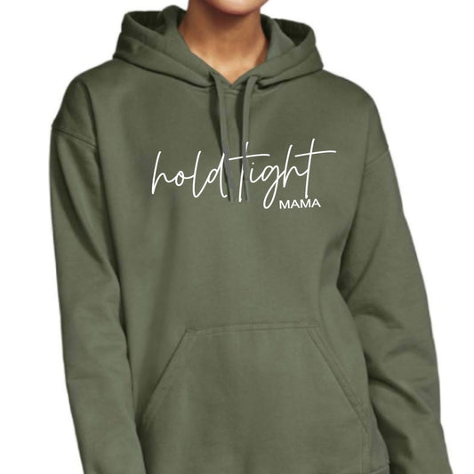 hold tight MAMA hoodie (optional cross designs on back)